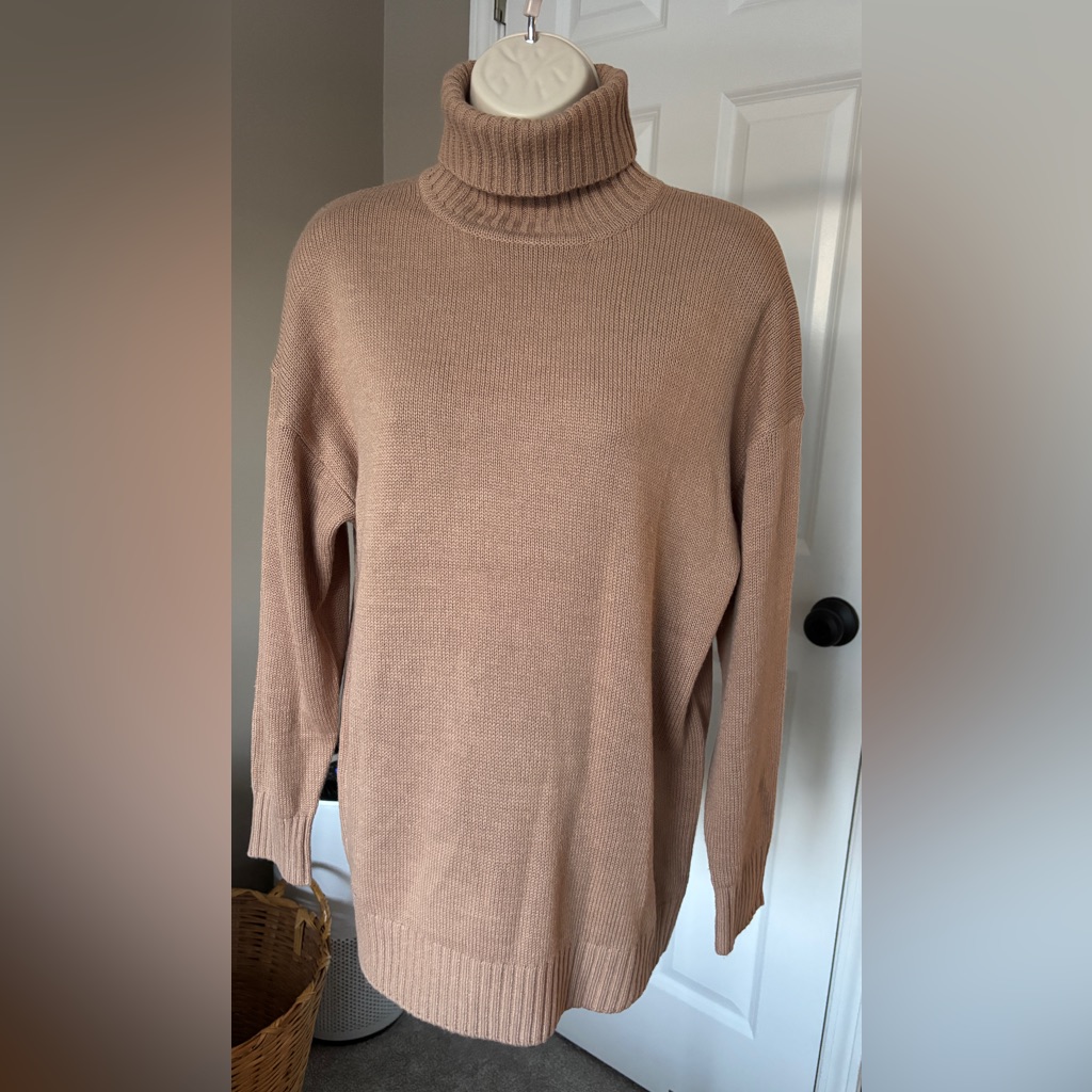 Forever 21 Tan Turtleneck Sweater